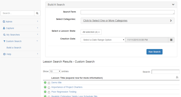 Search content