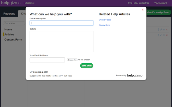Help page