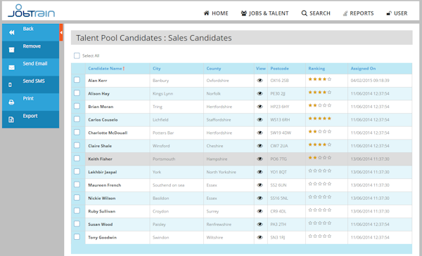 Talent pools