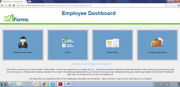 Employee dashboard