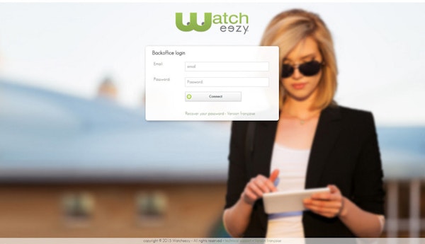 Login screen
