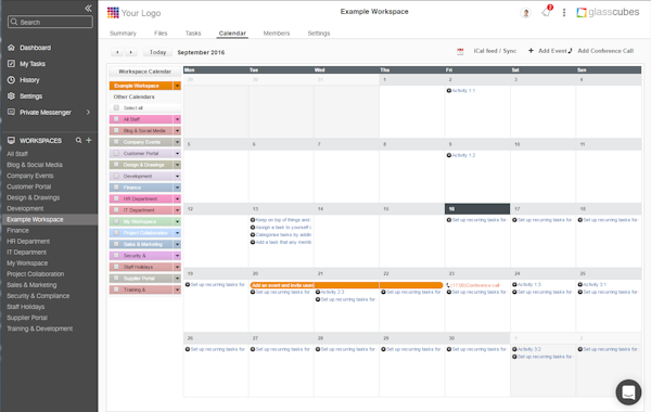 Shared calendars