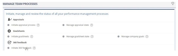 Manage team process