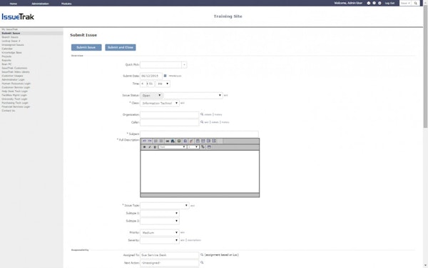 Submit issue