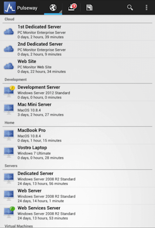 Drop-down interface