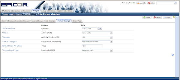 Track request status