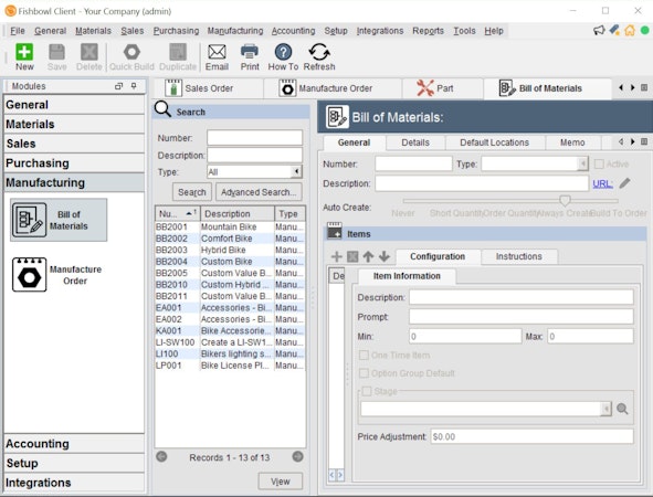 Fishbowl Inventory Manufacturing Software