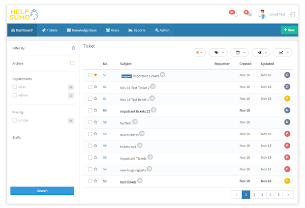 Email ticketing