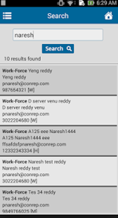 Contact search