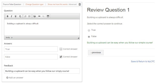 Create questions