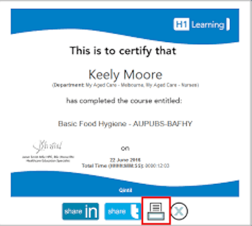 Certification