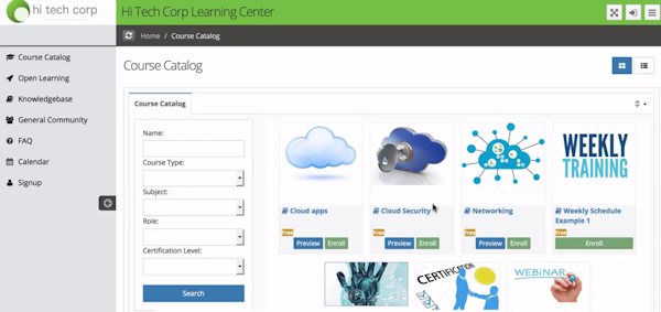 Create learning websites