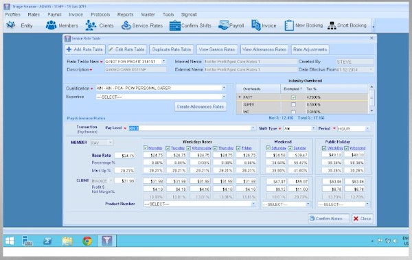 Payroll and invoicing