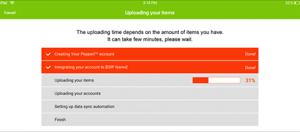 Upload items