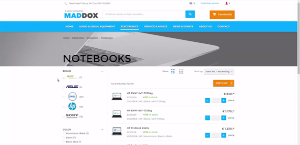 Product list