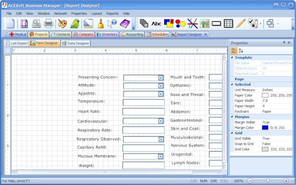 Customizable dialog tables