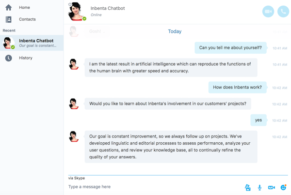 Chat bot