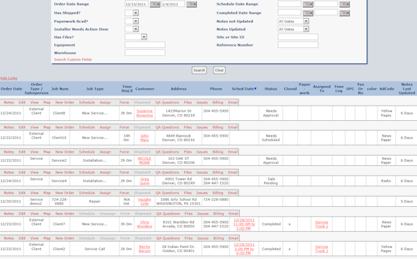 Work Order Management
