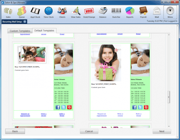 Promotional emails