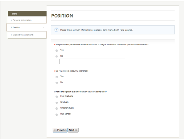 Application process