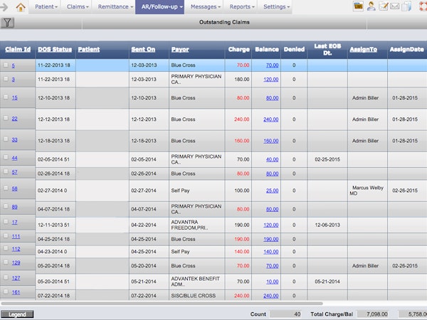 Billing interface