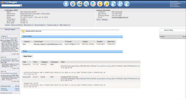 Online booking