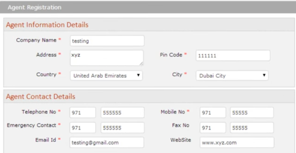 Agent registration