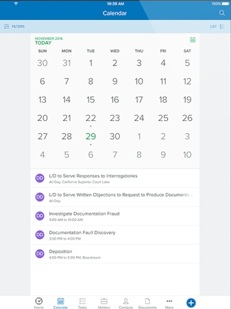 Mobile calendar