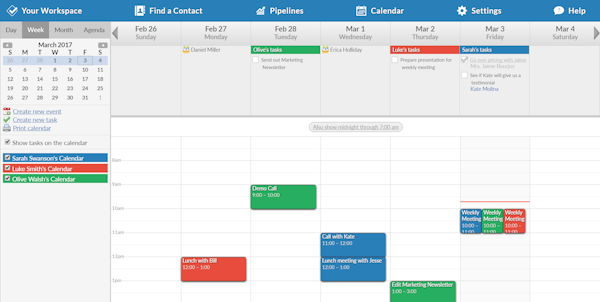 Less Annoying CRM Calendar
