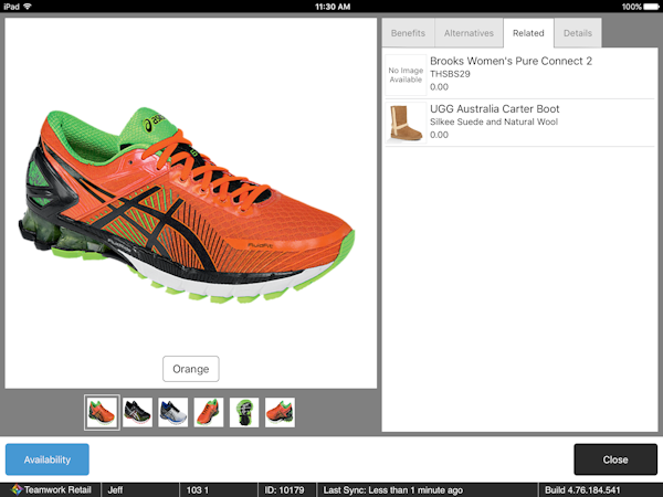 Product listing