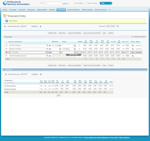 Time and expense management
