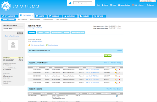 Customer record