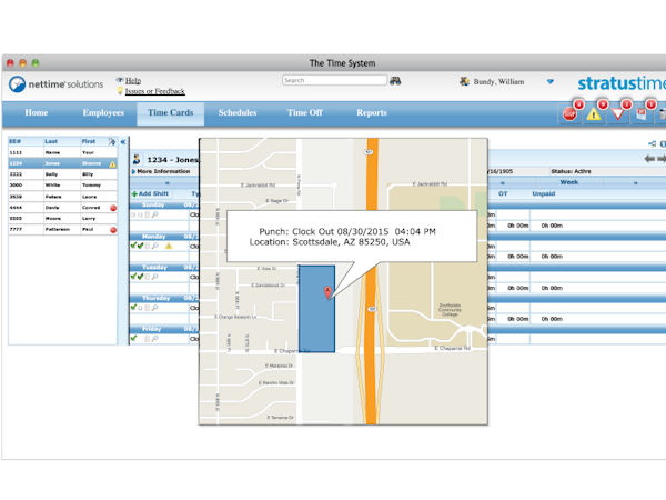 Employee geolocation