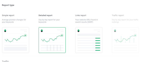 Choose report type
