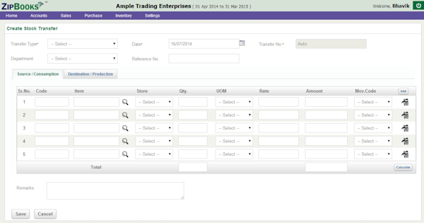 Stock transfers