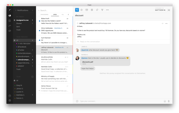 Discuss messages