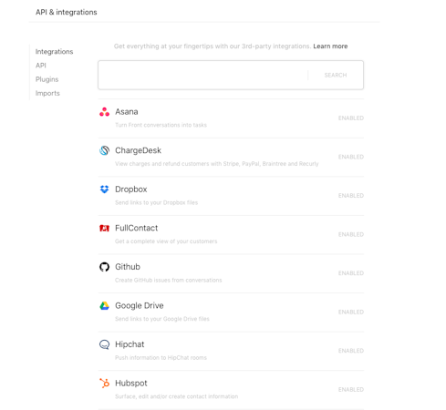 Integrations