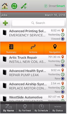 Mobile jobs list
