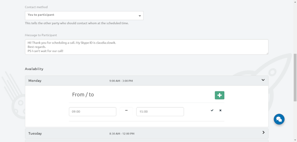 Edit confirmation details