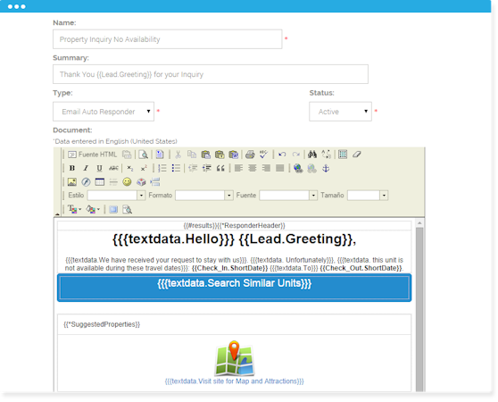 Email templates