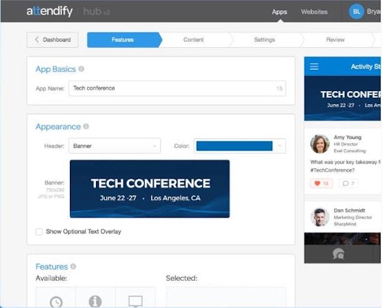 Event app building