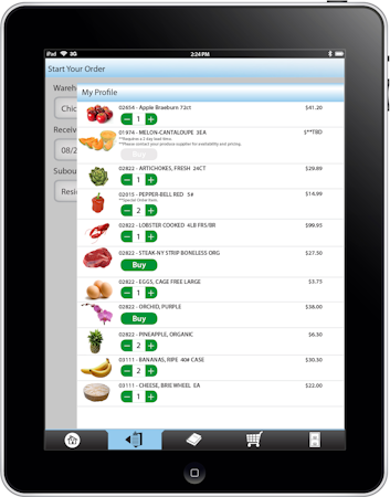 Display menu list
