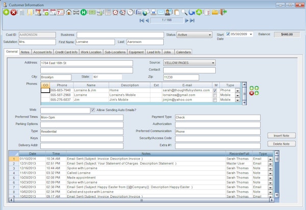 Customer information