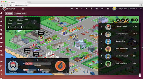 uContact Gamification interface