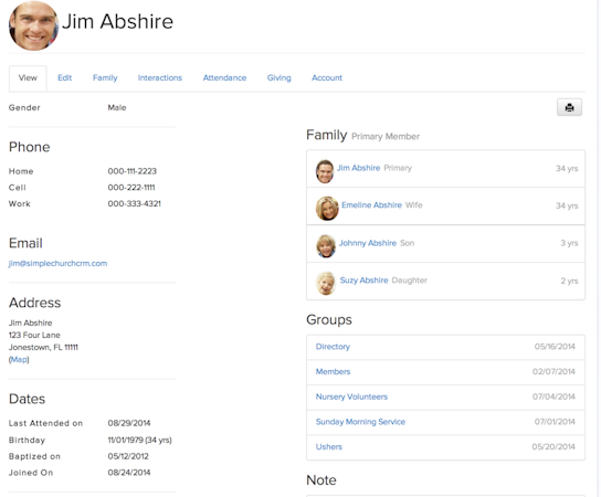 Member profile