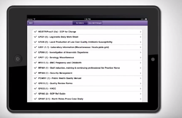 Tablet app