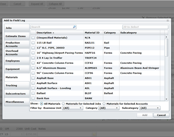 Easy to Add to Field Logs