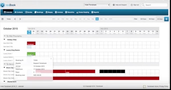 Availability calendar