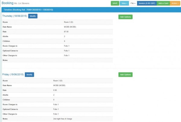 Booking