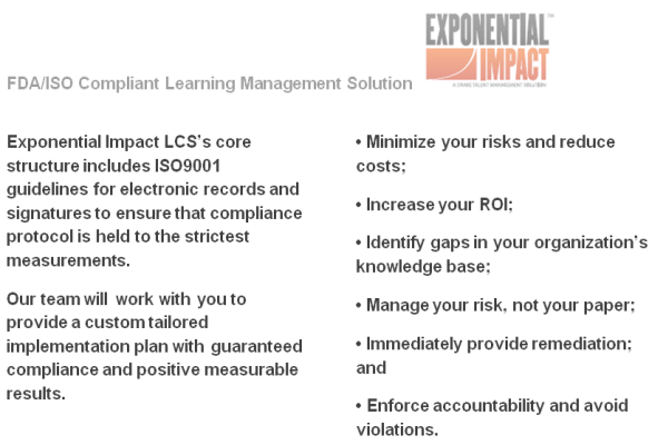 FDA/ISO compliance